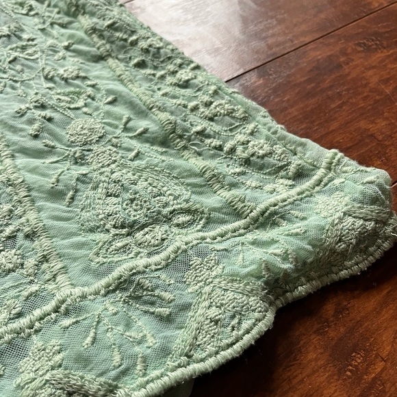 Sundance Mint Green Lace Sleeveless Summer Top Women’s Size Large SOLD AS IS - Picture 5 of 11